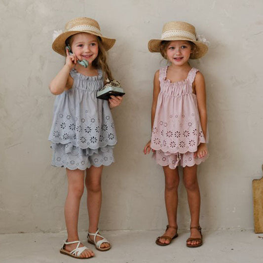 Azel Top Korean toddler tops in ivory made in Korea