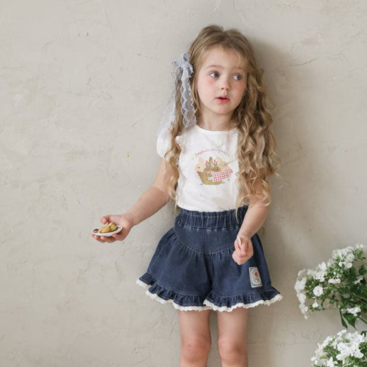 Sammy Tee Korean toddler t-shirt in ivory made in Korea