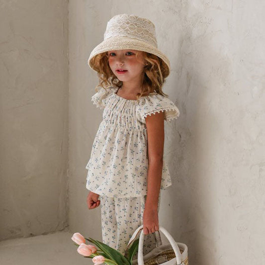 Sio Blouse Korean toddler blouse in pink made in Korea