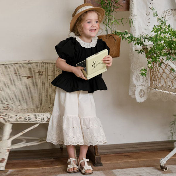 Elle Pants Korean toddler pants in cream made in Korea