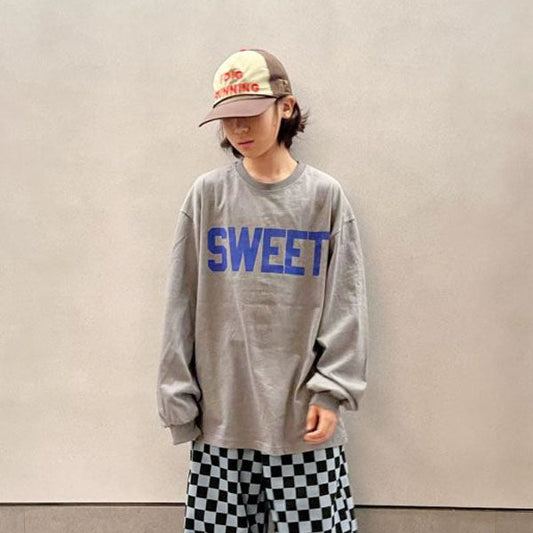 Pigment Ribbed Sweat Tee Korean juniors t-shirt in piggy gray made in Korea