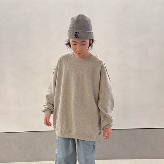 Ganzi Sweatshirt Korean juniors sweater in beige made in Korea