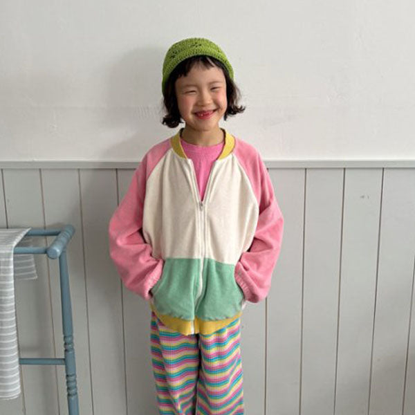 Picnic Jacket Korean toddler jacket in pink made in Korea