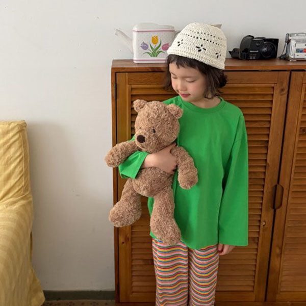 Origami T-Shirt Korean toddler t-shirt in blue made in Korea
