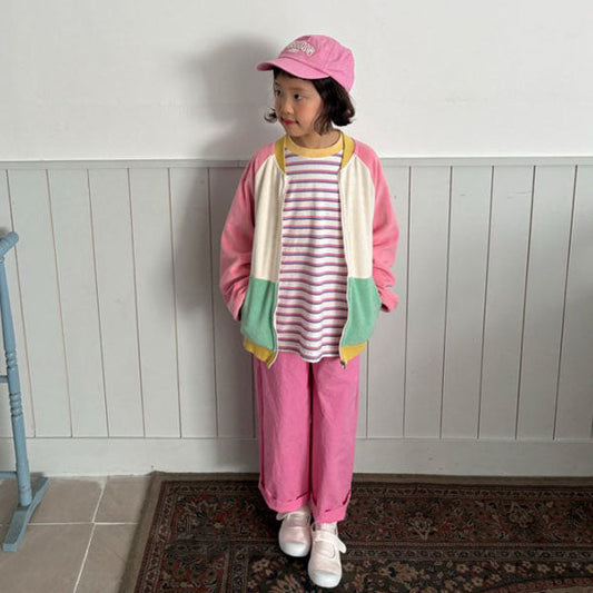 Crisp Pants Korean toddler pants in red made in Korea