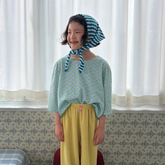 Minky T-Shirt Korean toddler t-shirt in ivory made in Korea