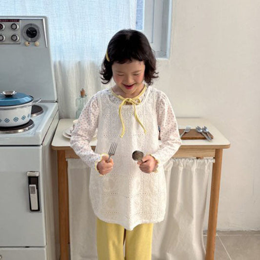 Petite Ribbon T-Shirt Korean toddler t-shirt in pink made in Korea