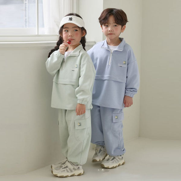 Tennis Fresh Set Korean toddler set in green made in Korea