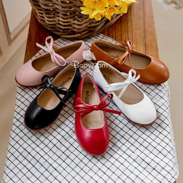 Y818 Lovelys Flats Korean infant shoes in black made in Korea