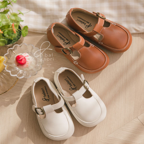 A069 Swiffy Loafers Korean infant shoes in beige made in Korea