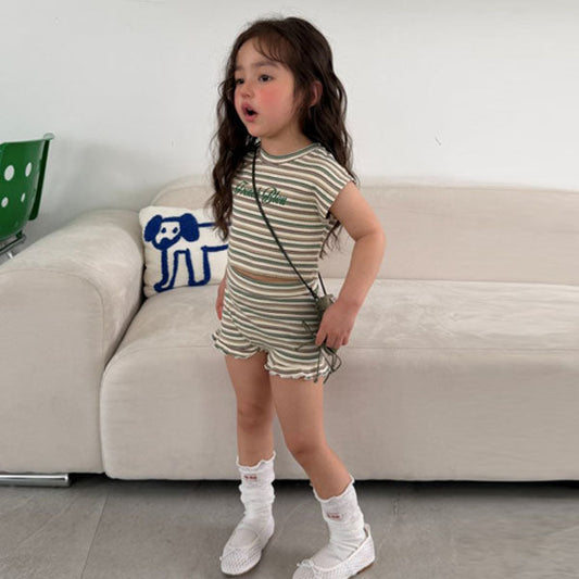 Jelly Wave Shorts Korean toddler shorts in pink made in Korea