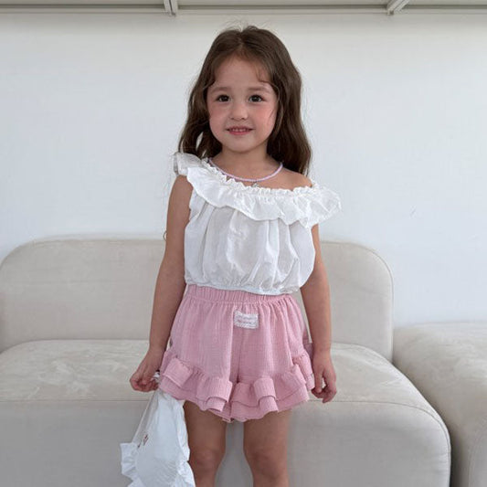 Blanche Blouse Korean toddler blouse in ivory made in Korea