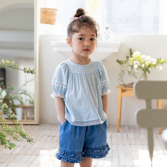 Milk Powder Candy Bar Blouse (13–15)