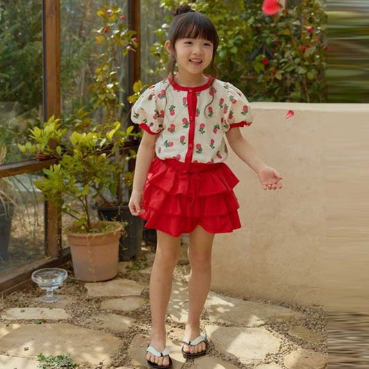 Melikey Rose Tiered Skirt (JS~JM)