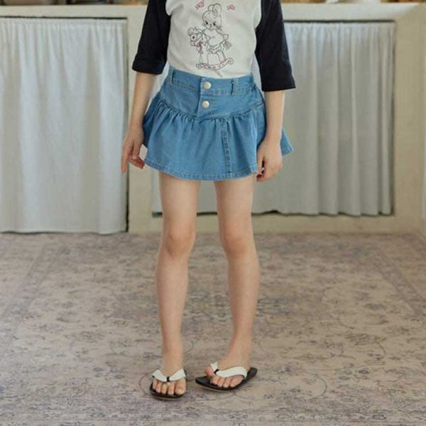Melikey Two-Button Skirt Shorts (JS~JM)