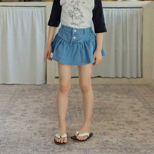 Melikey Two-Button Skirt Shorts (JS~JM)