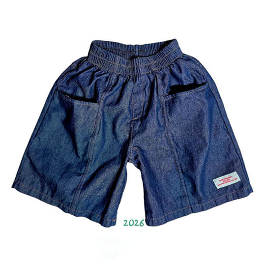 Two You 5-Length Denim Pants Korean toddler pants in blue denim made in Korea