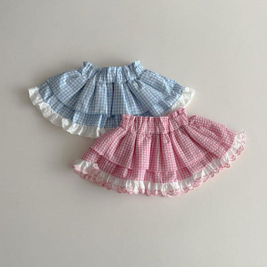 Skirted Inner Shorts Korean infant shorts in sky blue made in Korea