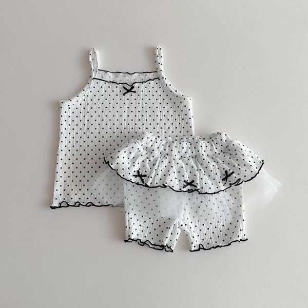 Chubby Set Korean infant set in dot made in Korea