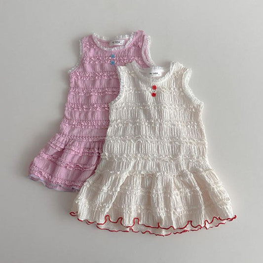 Bibi Dress Korean infant dress in ivory made in Korea