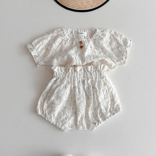 Sway Bloomer Set Korean infant set in dot made in Korea