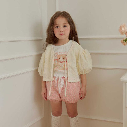 Atelier Cardigan Korean toddler sweater in cream made in Korea