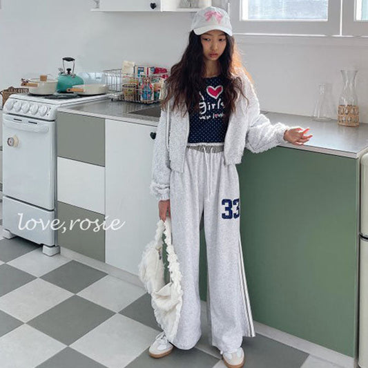 Terry 33 Color-Block Juju Pants Adult Korean kids pants in pink made in Korea