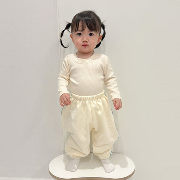 Stripe Pants Korean toddler pants in pink made in Korea