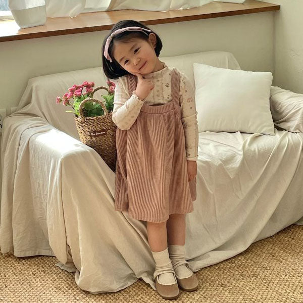 From Knit Dress Korean toddler dress in pink made in Korea