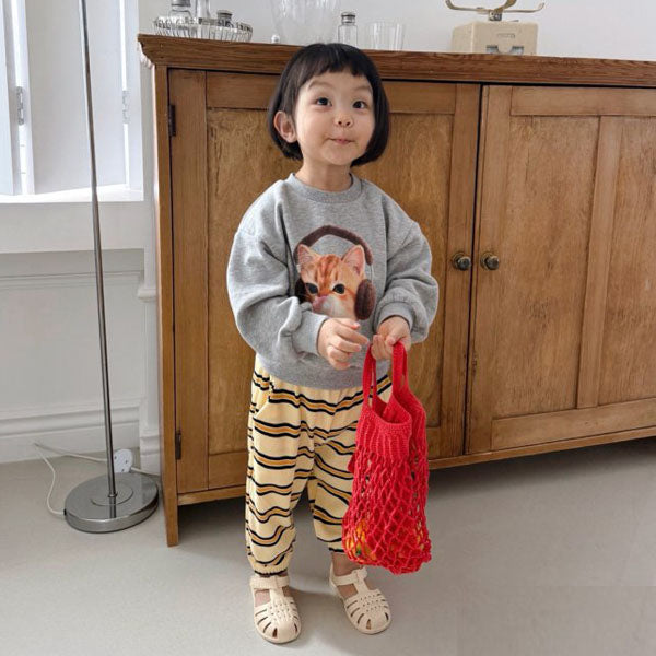 Chocolate Latte Jogger Pants Korean juniors pants in sky made in Korea