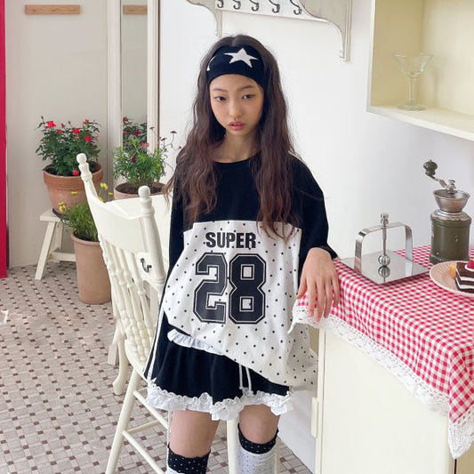 Star Super Loose Tee Korean juniors t-shirt in star made in Korea