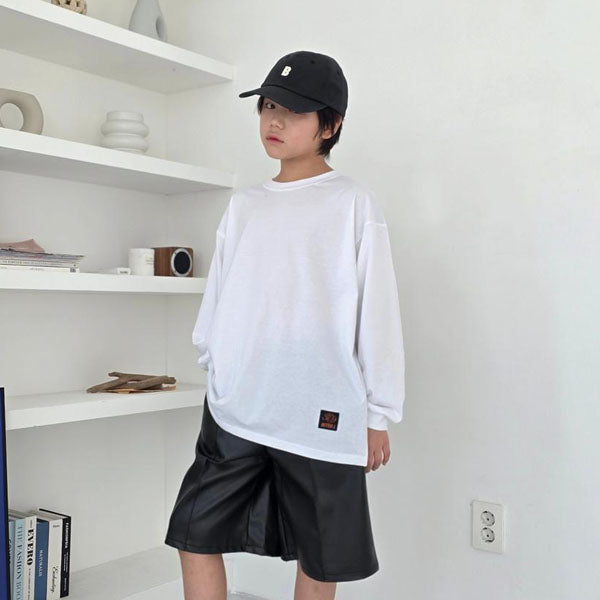 Better Loose Tee Korean toddler t-shirt in white made in Korea