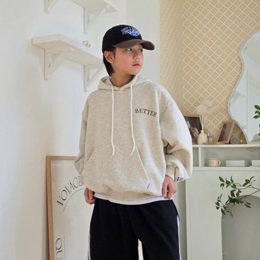 Tiger Hoodie Korean toddler sweater in dark gray made in Korea