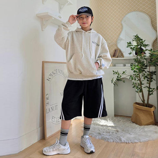 Post Pants Korean toddler pants in off-white melange made in Korea