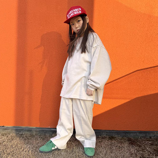 Mild Set Korean toddler set in dark gray made in Korea