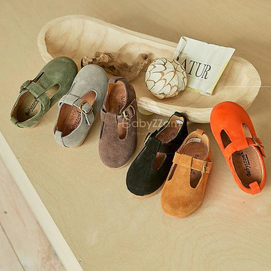 D401 Seko Shoes Korean infant shoes in beige made in Korea
