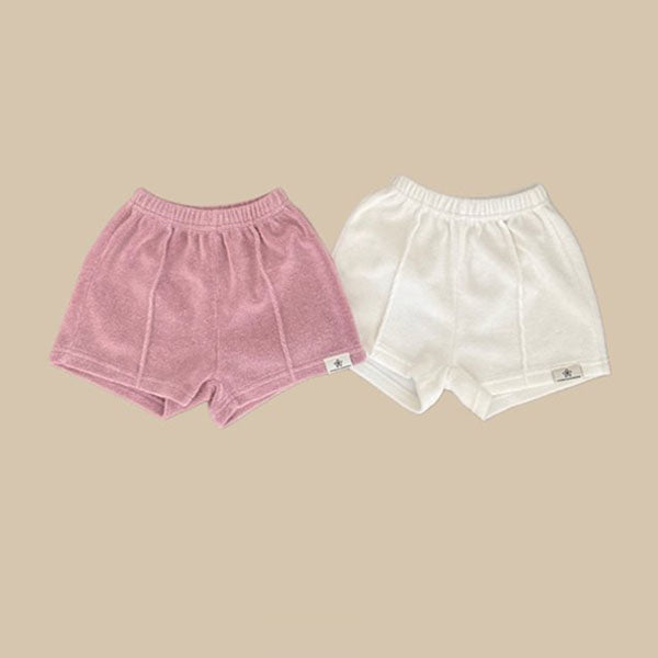 Buddy Terry Pants Korean infant pants in ivory made in Korea