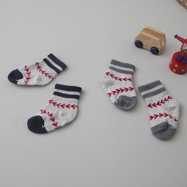 Baseball Socks Korean infant accessory in set made in Korea