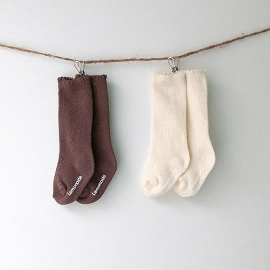 Eyelet Socks 2 Korean infant accessory in set made in Korea