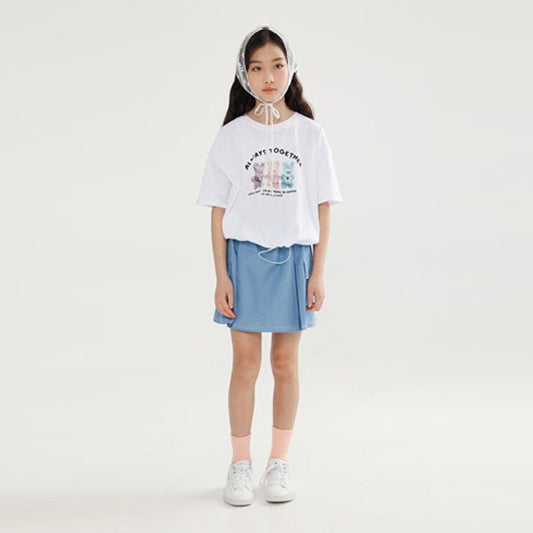 Washed Denim Skirt
