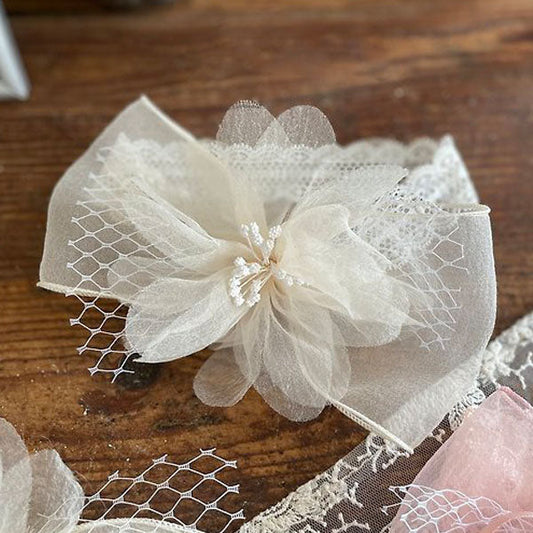 Rosé Hair Clip Korean kids hair clip in cream made in Korea