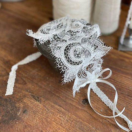 Evelyn Lace Hairband Korean kids accessory in cream made in Korea