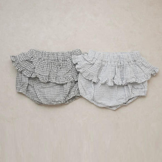 Ola Tiered Bloomers Korean infant bloomer in blue made in Korea