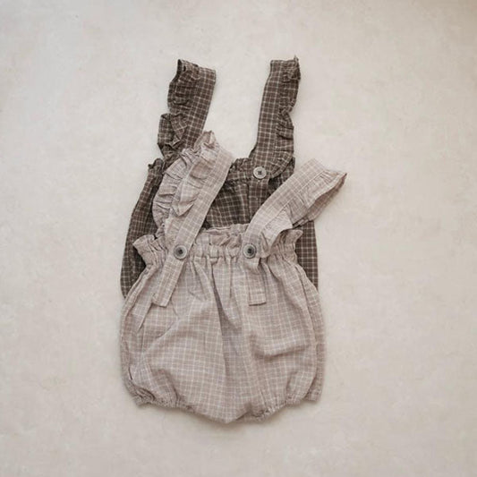 Ceylon Ruffle Balloon-Fit Pants Korean infant pants in beige made in Korea