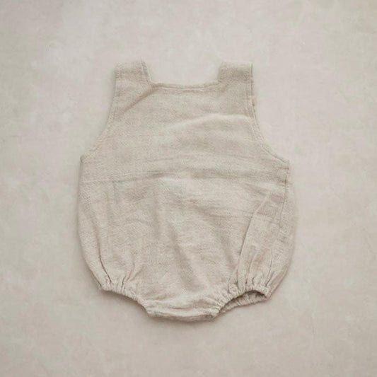 Buzz Bodysuit Korean infant bodysuit in beige made in Korea