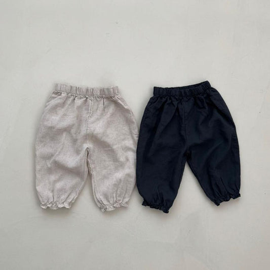 Linen Frill Pants