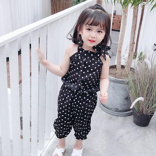 Dot Sleeveless Set