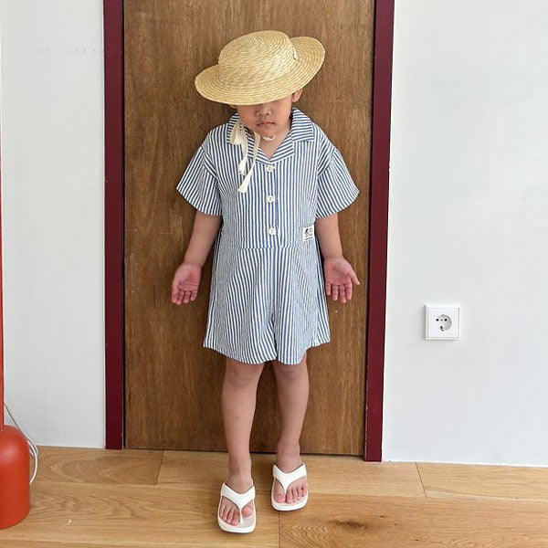 Petite Jumpsuit Korean toddler jumpsuit in red made in Korea