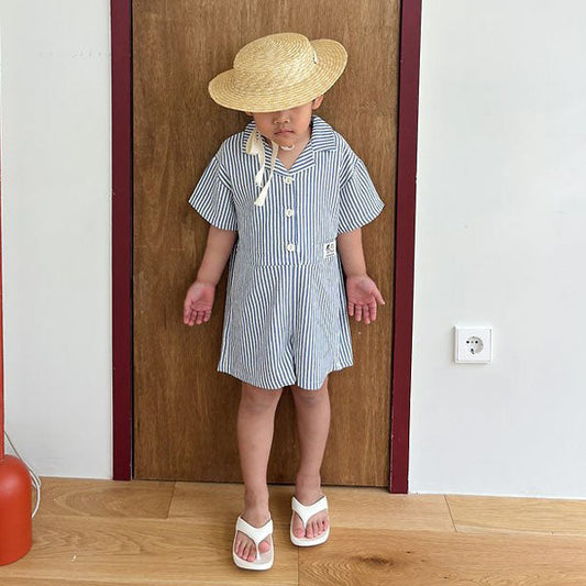 Petite Jumpsuit Korean toddler jumpsuit in red made in Korea