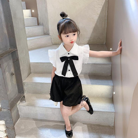 Ribbon Blouse Skirt Set